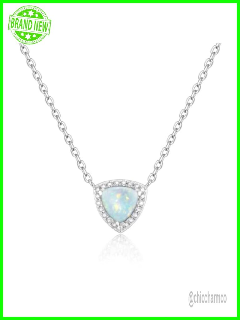 Sterling Silver Birthstone Pendant Necklace Trinity Gift for Women